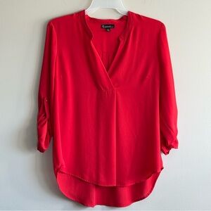 Signature Studios Women's Red Blouse Size XL